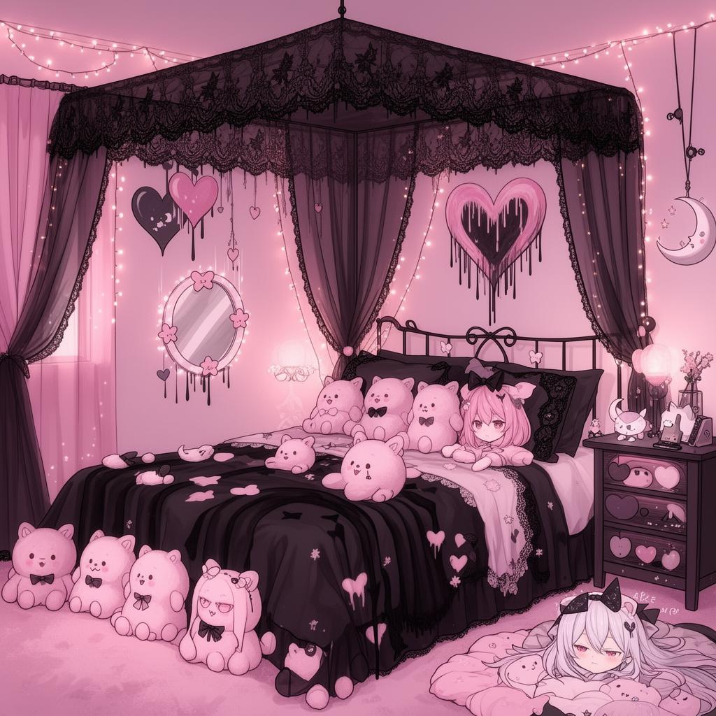 Pastel Goth Bedroom
